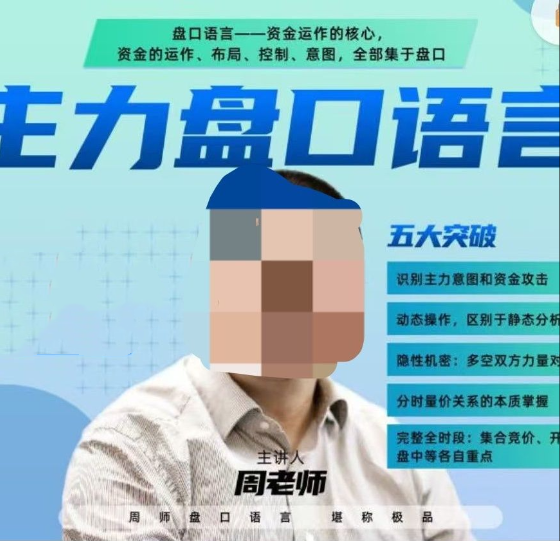 周志伟主力盘口语言（全实盘、全动态、全主力密码）